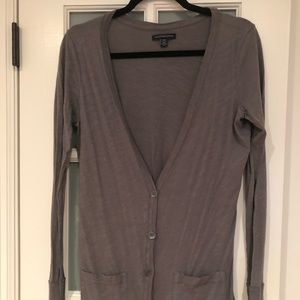 Gray cardigan